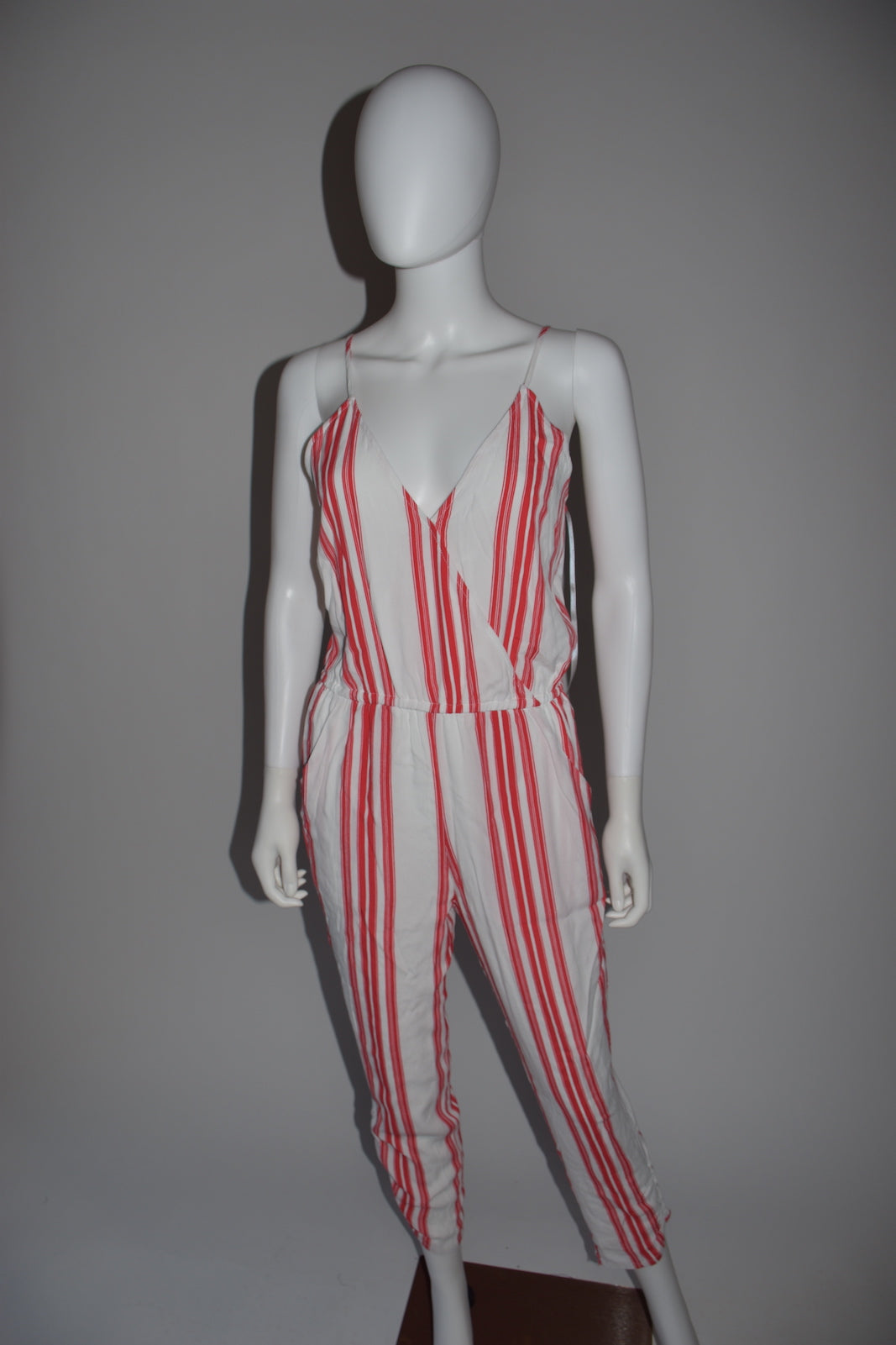 Lovers + Friends Jubilee Red Stripe Jumpsuit