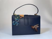 Load image into Gallery viewer, *BRAND NEW* Gucci Calfskin Embroidered Riche Stripe Shoulder Bag
